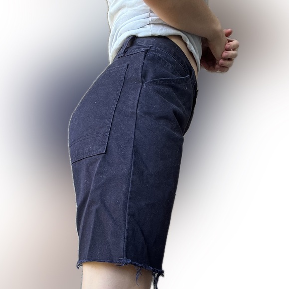 Brandy Melville Navy Jorts - Picture 3 of 3